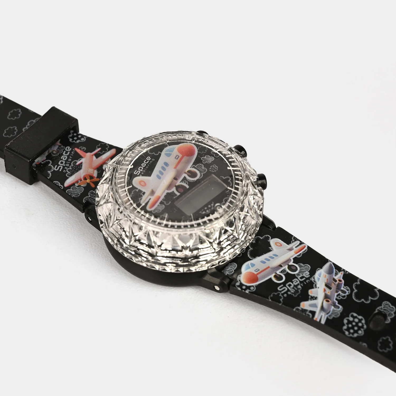 Kids Round Dial Spinning Wrist Watch with Light & Sound - Image 2