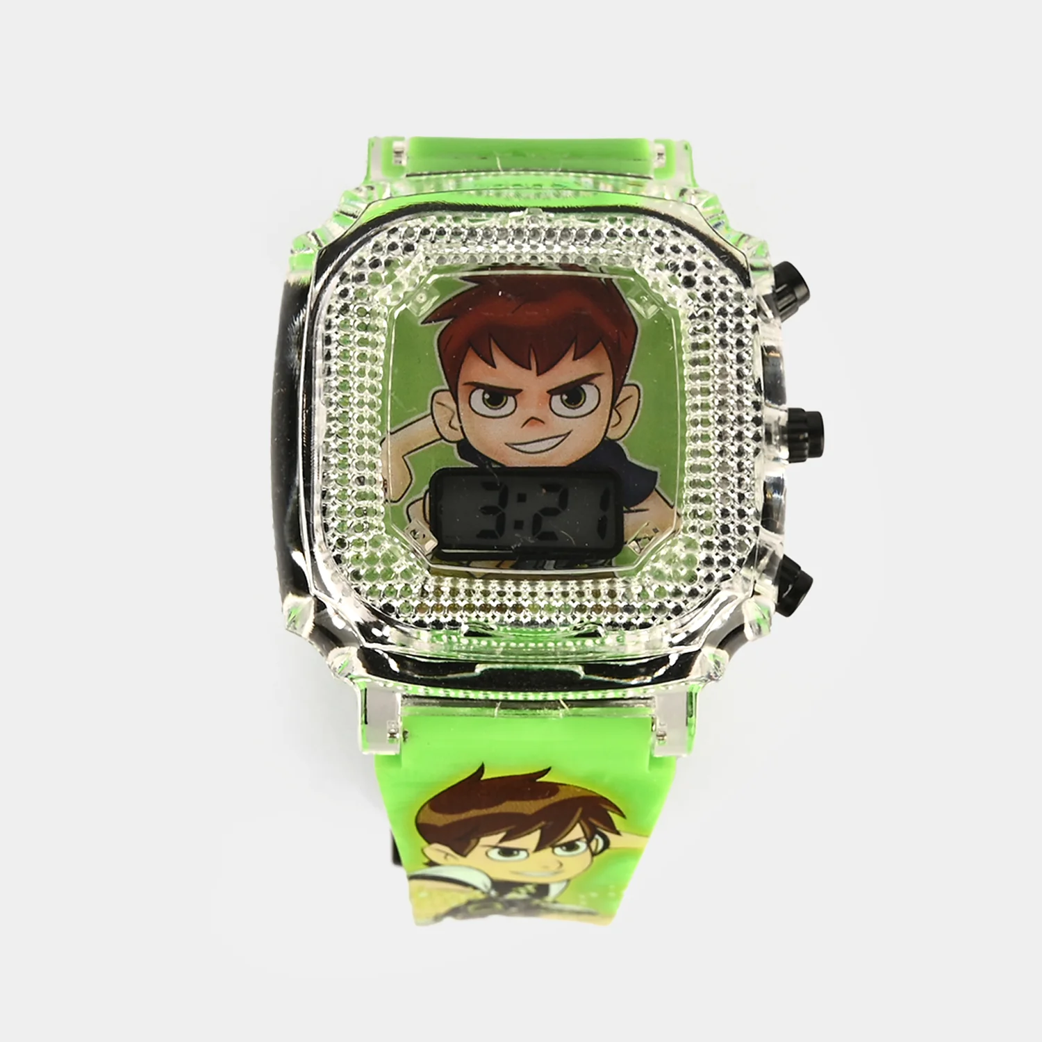 Boys Character Wristwatch Square Dial With Light & Sound - Image 3