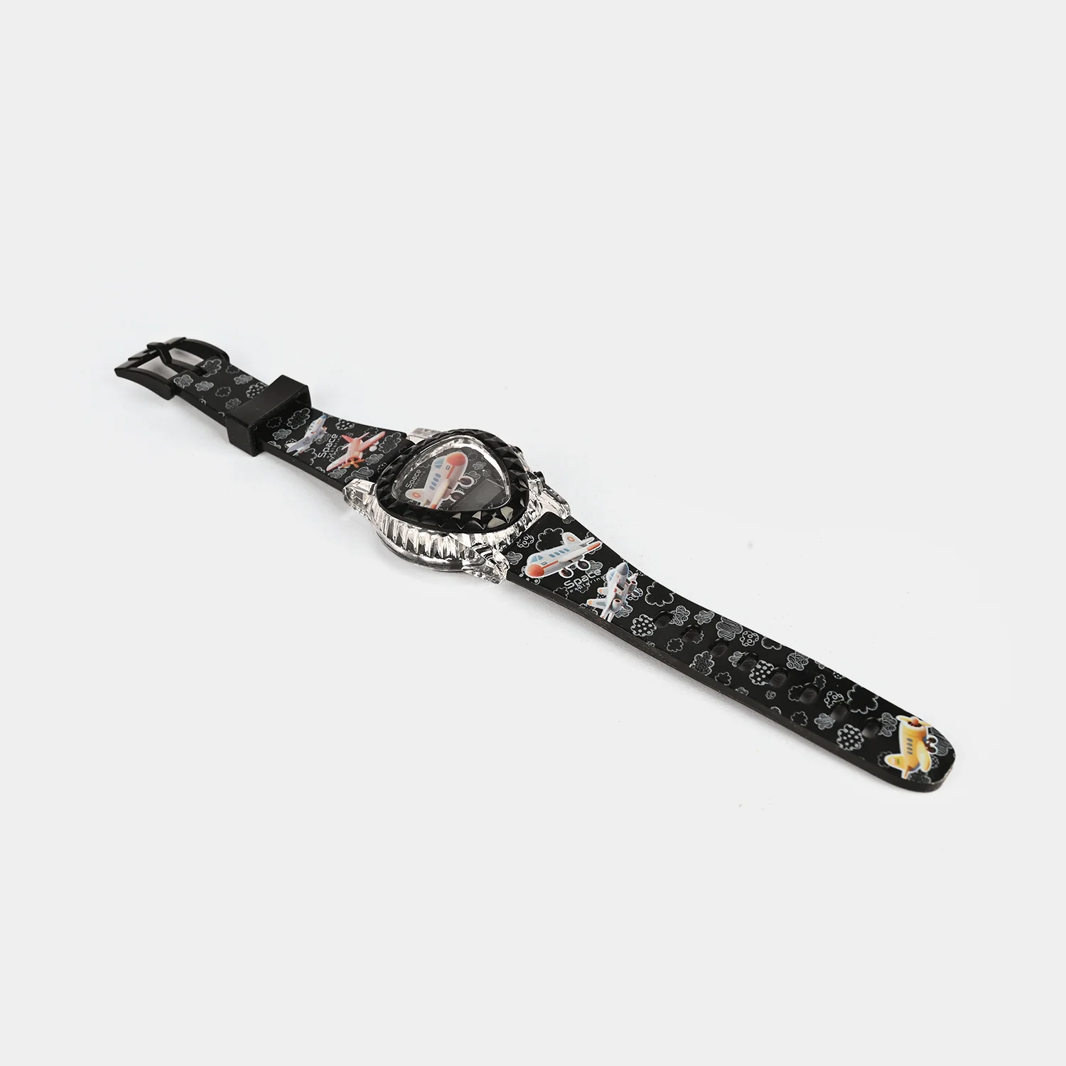 Kids Triangle Dial Wrist Watch with Light & Sound