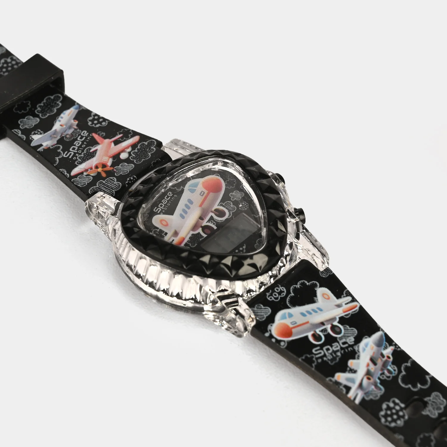 Kids Triangle Dial Wrist Watch with Light & Sound - Image 2
