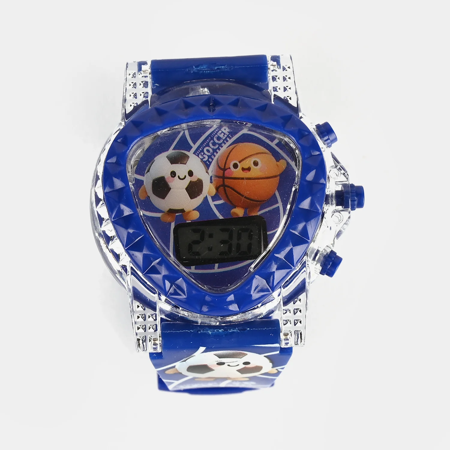 Kids Triangle Dial Wrist Watch with Light & Sound - Image 3