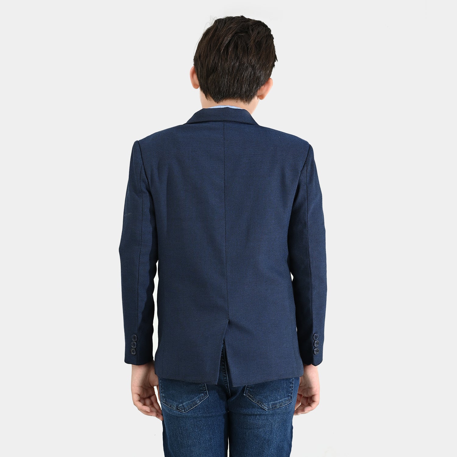 Boys Wool Blazer (Stitch)-BLUE - Image 4