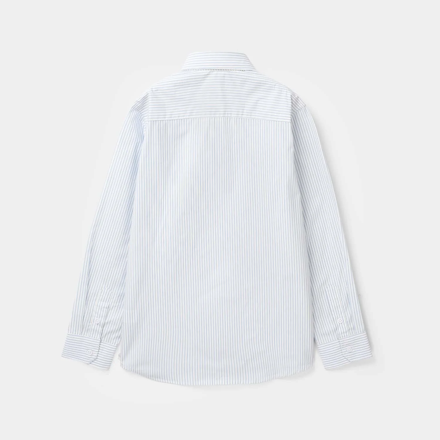 Boys Yarn Dyed Formal Shirt (Blue Stripe) - Image 4