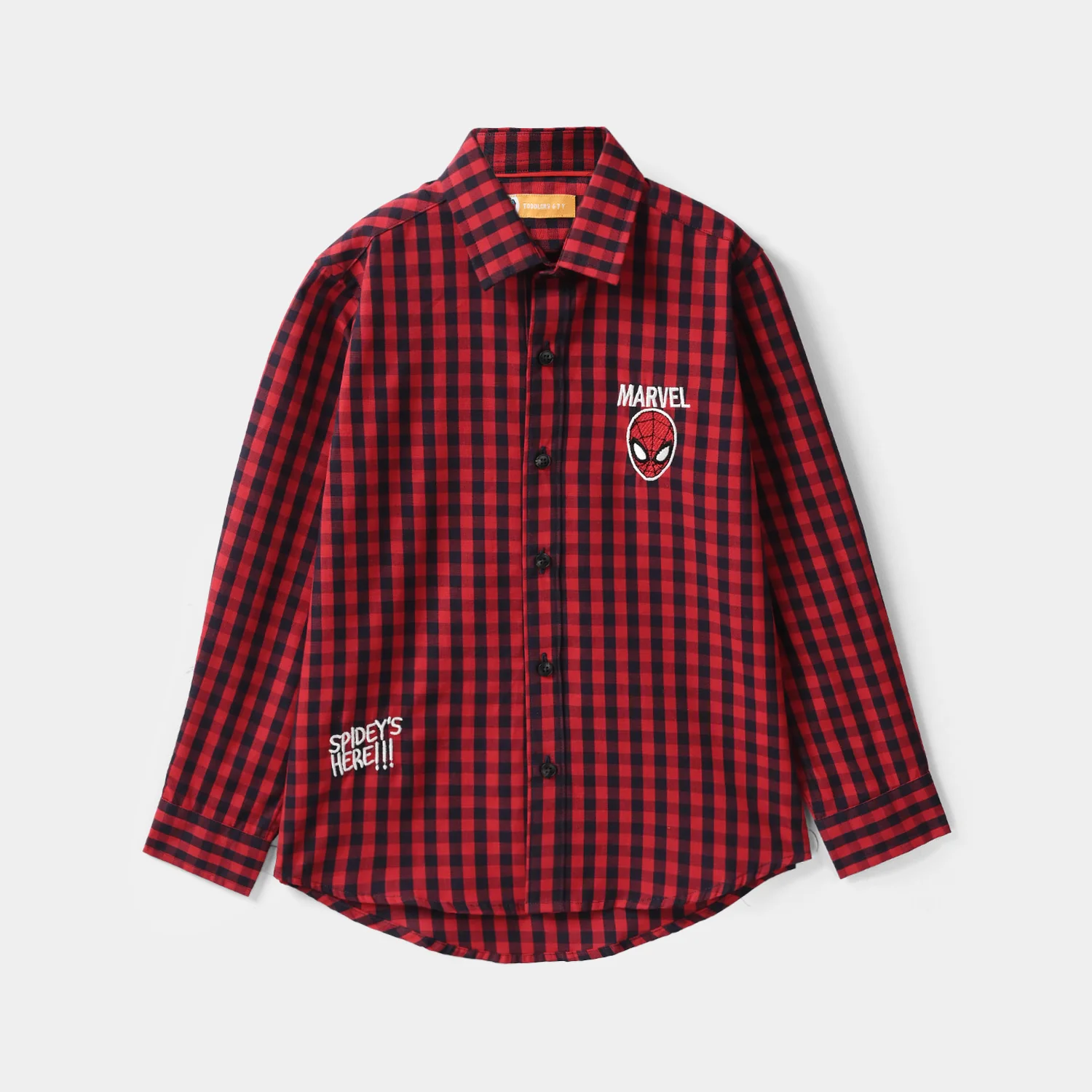 Boys Yarn Dyed Shirt - Red