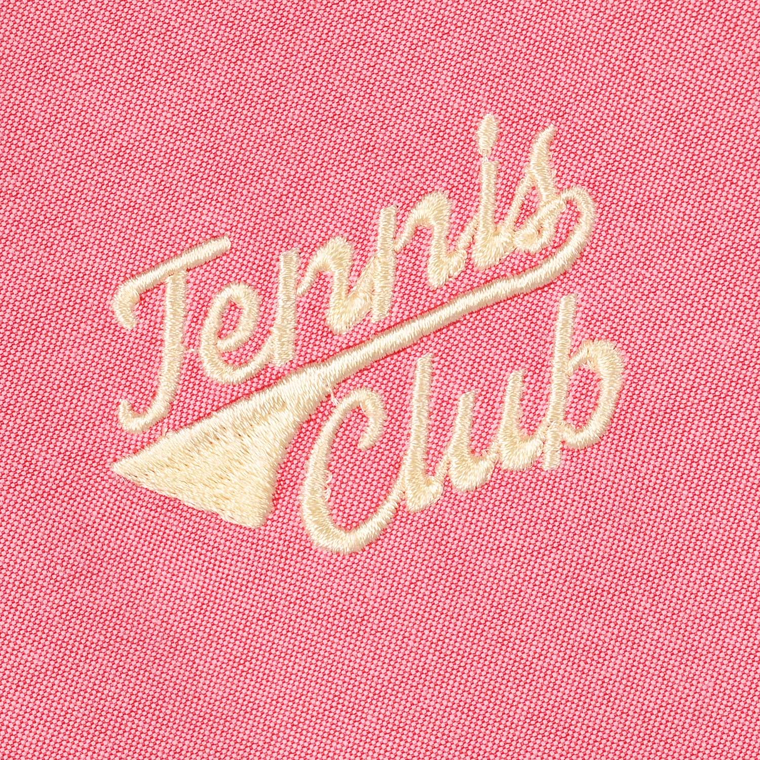 Boys Yarn Dyed Shirt (Tennis Club) - Pink - Image 2
