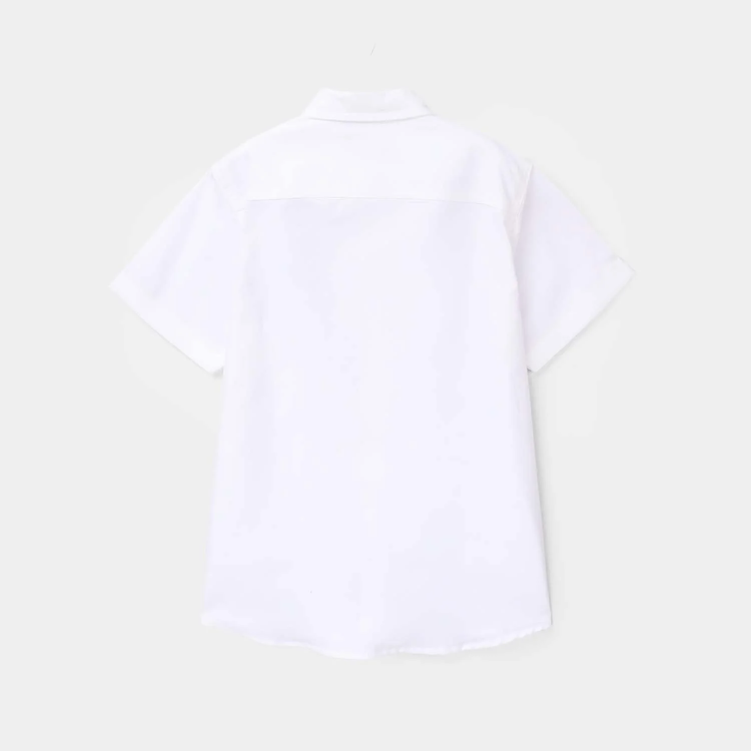 Boys Yarn Dyed Shirt - White - Image 4