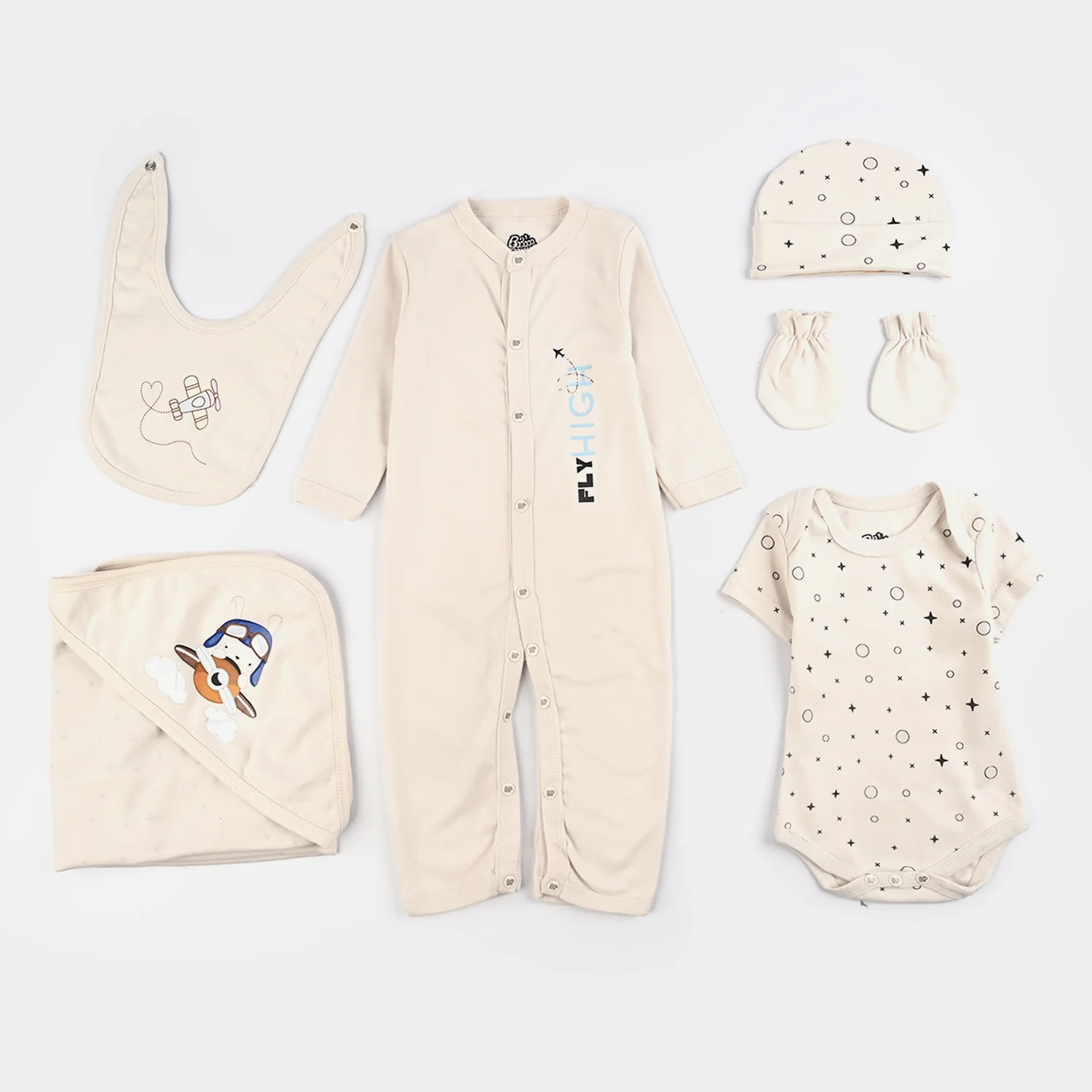 Infant Baby Starter Set Pack of 6 PCs - 0-3M