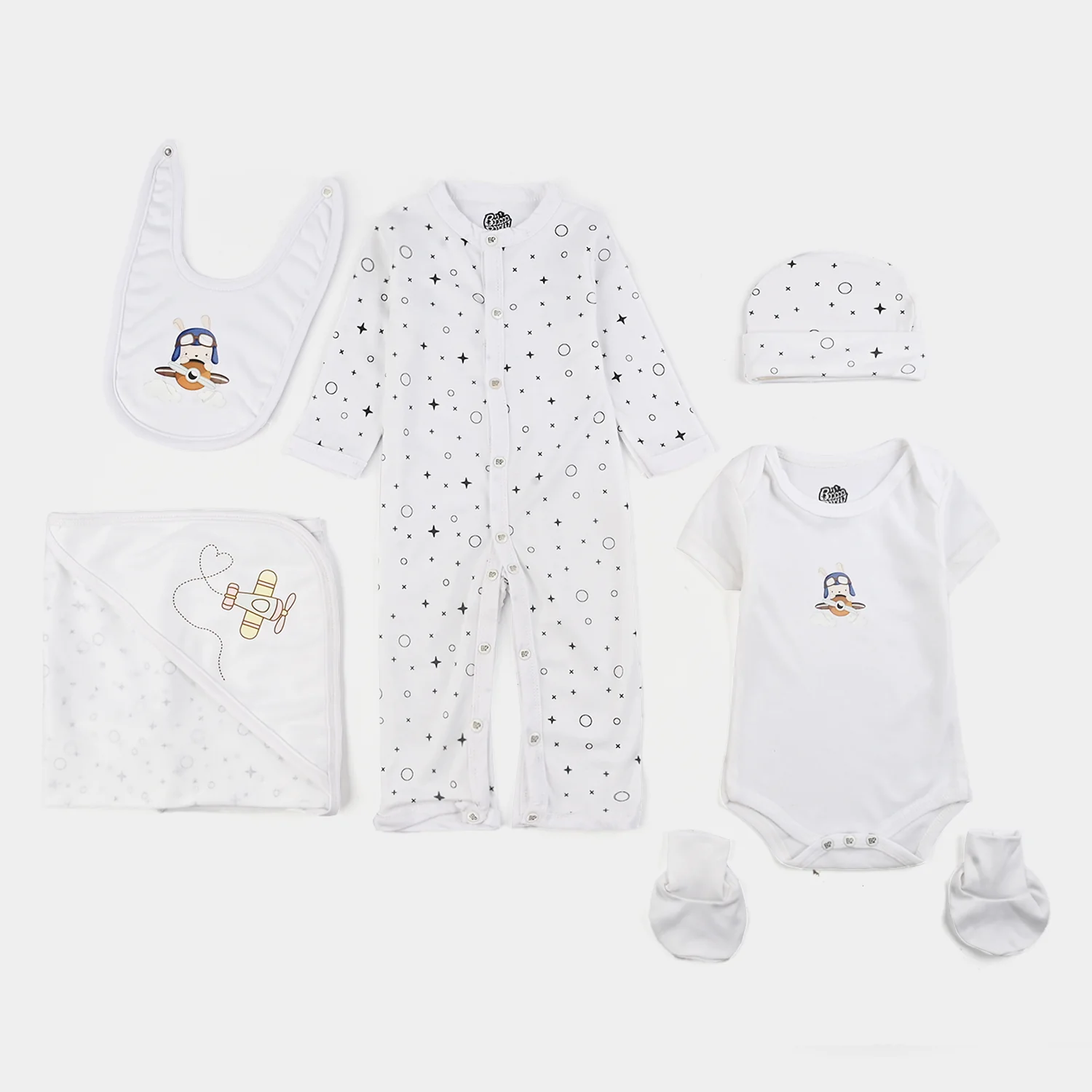 Infant Baby Starter Set Pack of 6 PCs - 0-3M