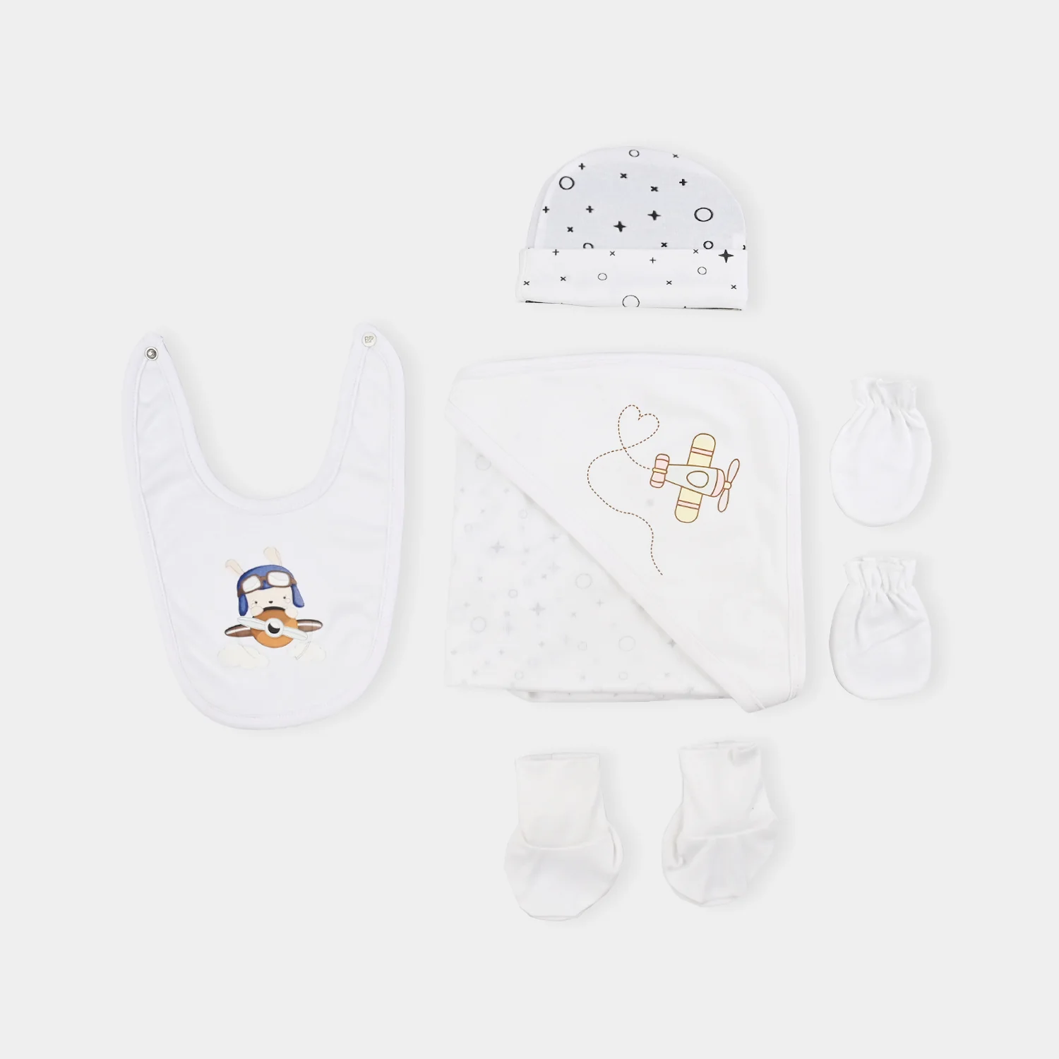 Infant Baby Starter Set Pack of 8 PCs - 0-3M - Image 3