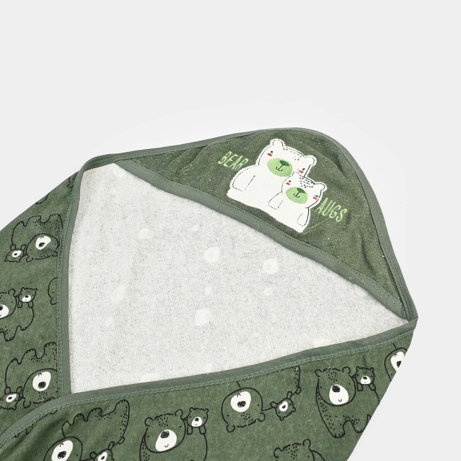 Hooded Bath Towel + Face Towel - Image 2