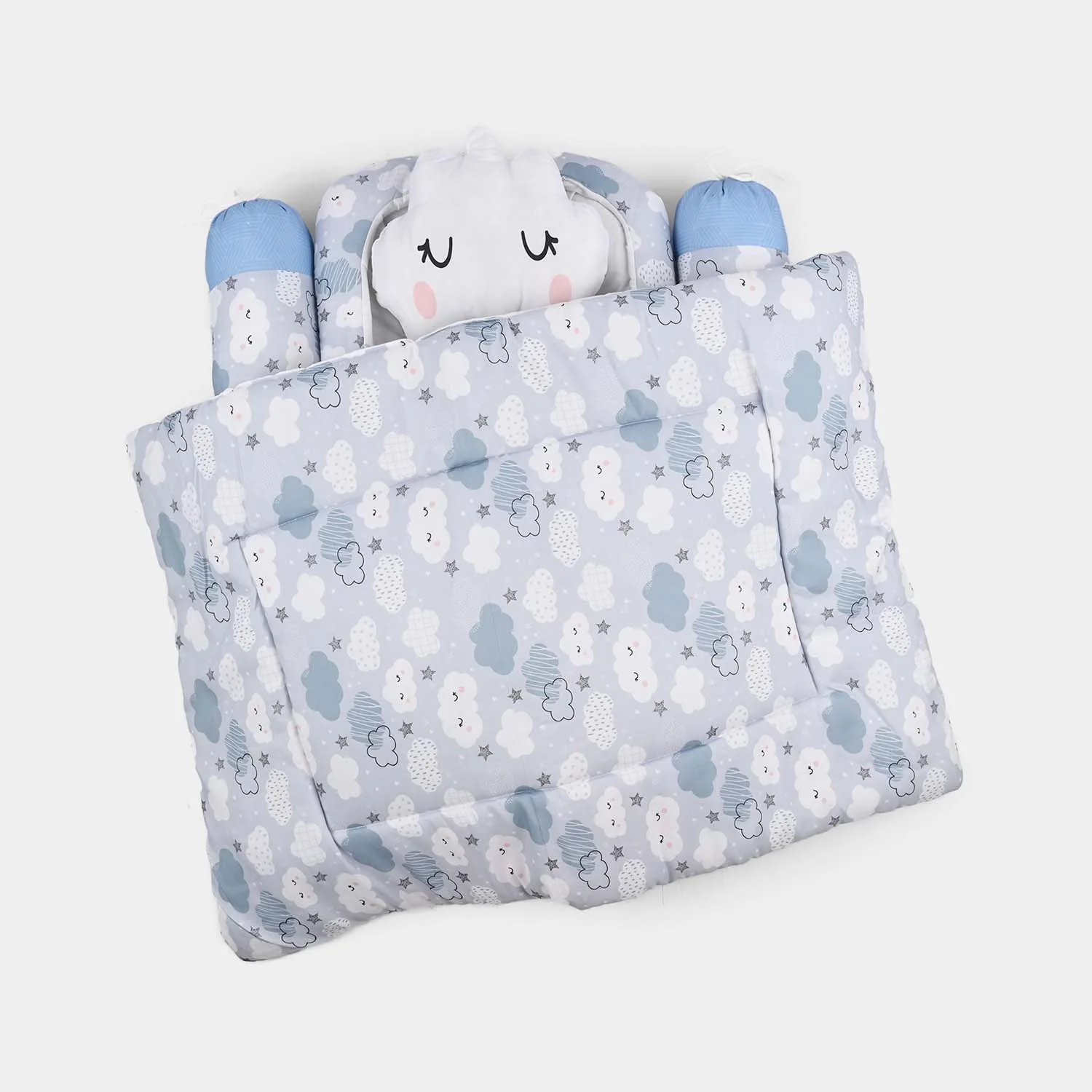 Infant Bedding Set 8PCs - Blue - Image 2