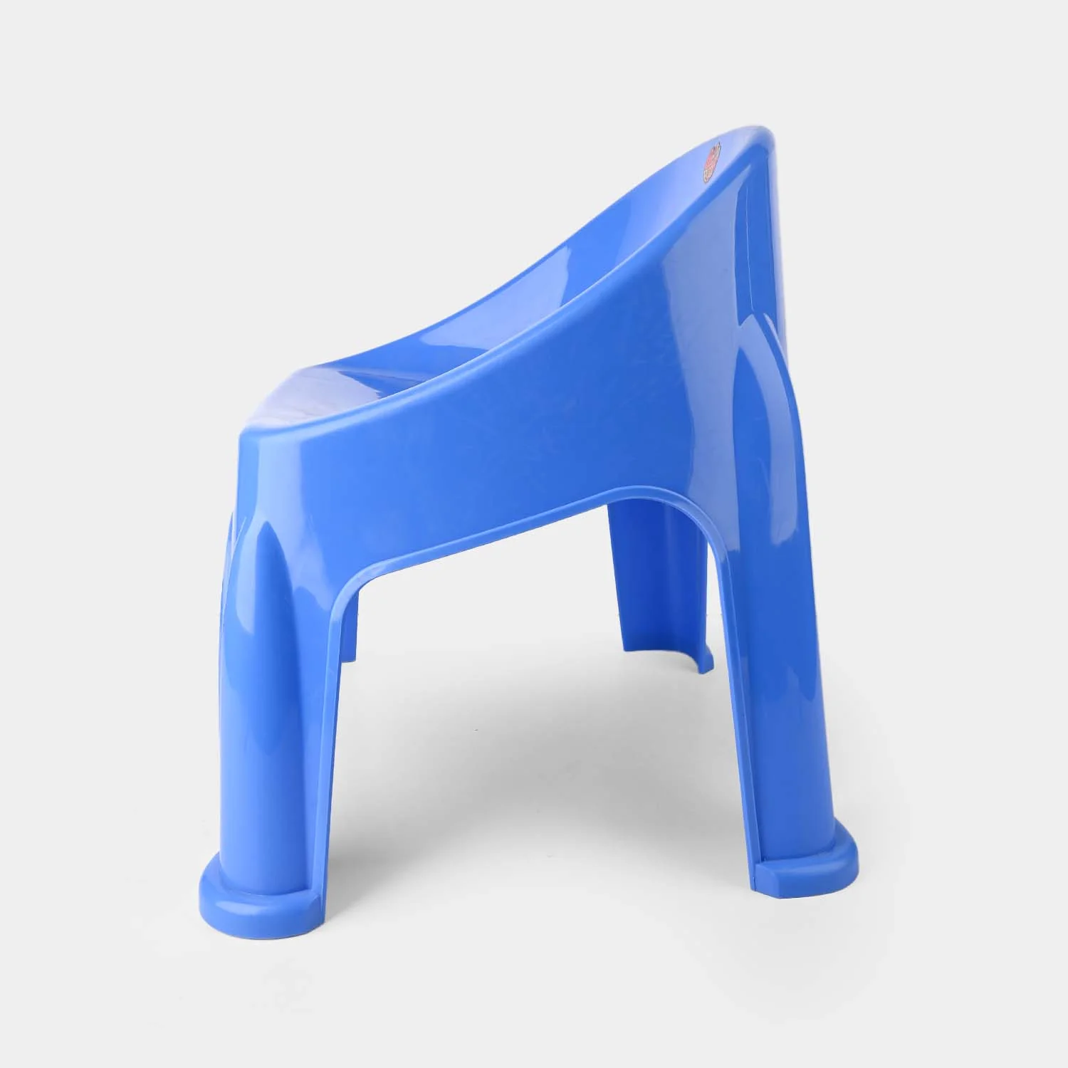 BP Baby Plastic Round Back Chair P1 Blue - Image 2