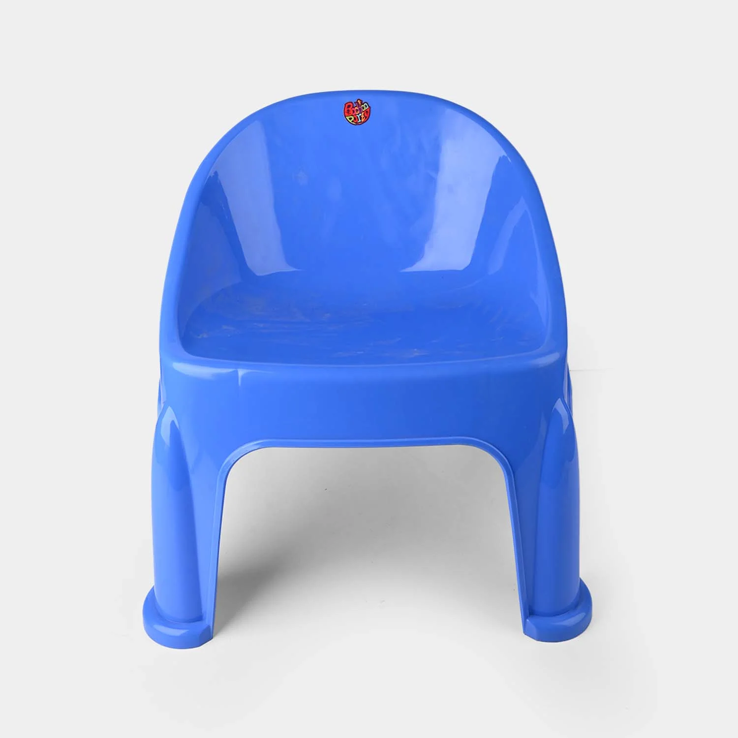 BP Baby Plastic Round Back Chair P1 Blue - Image 3