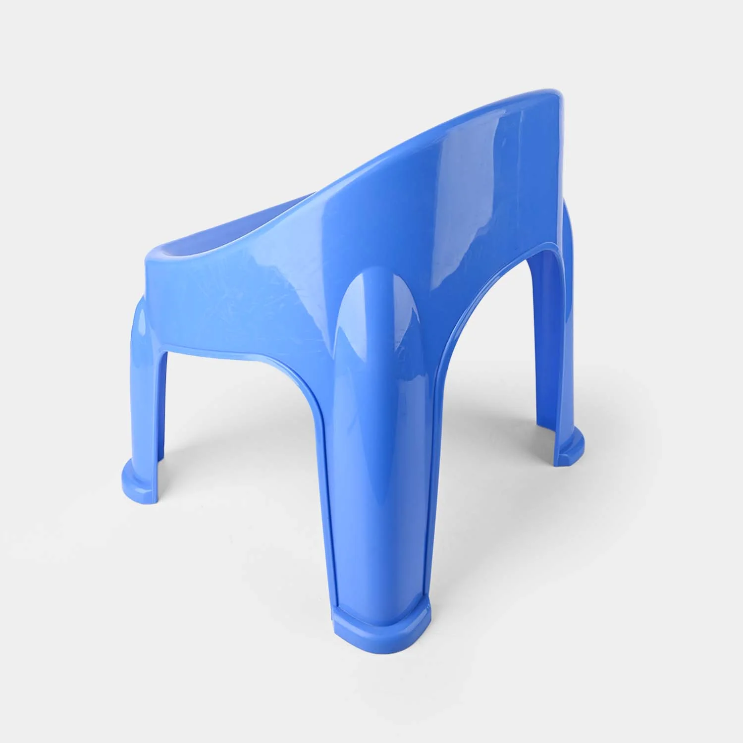 BP Baby Plastic Round Back Chair P1 Blue - Image 4