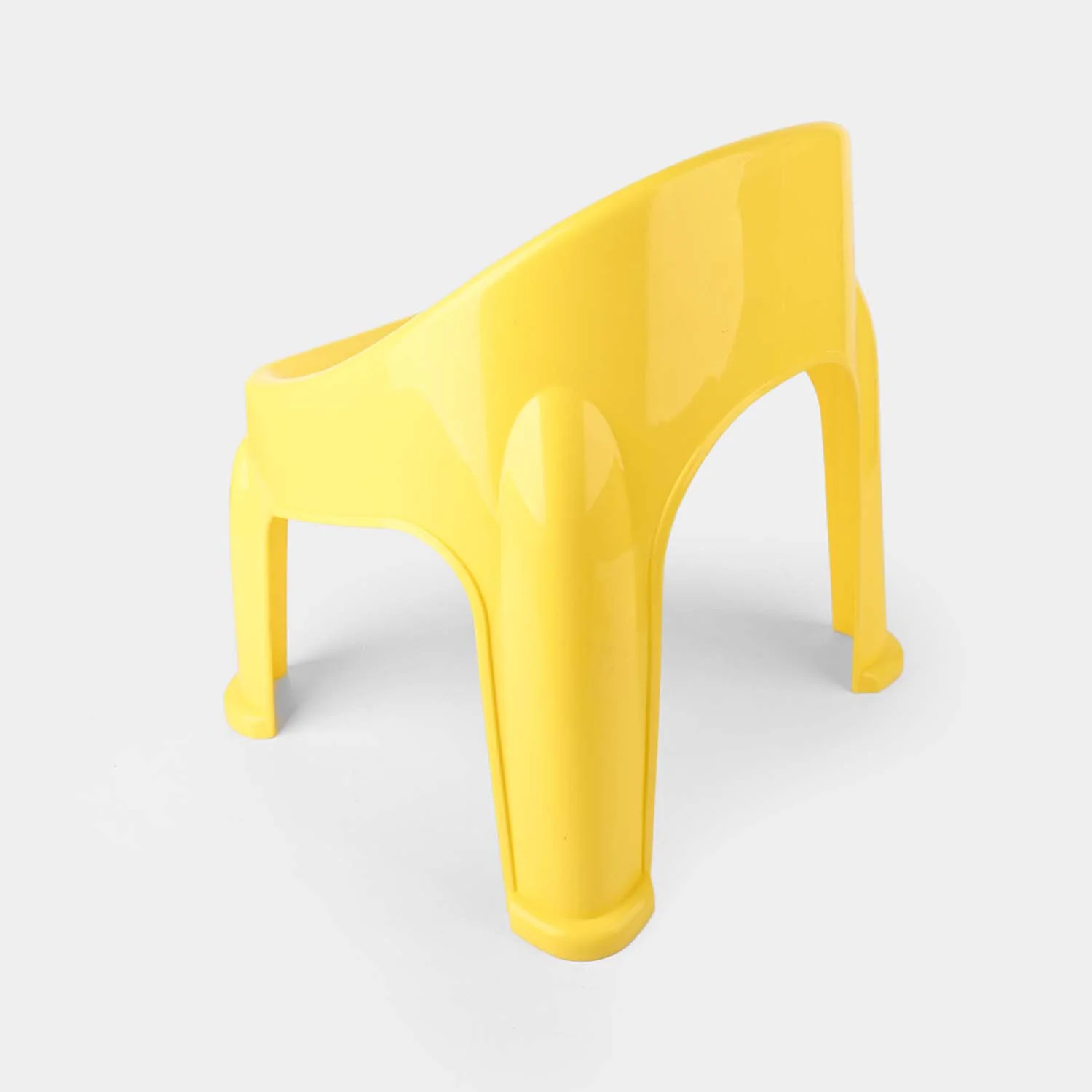 BP Baby Plastic Round Back Chair P1 Yellow - Image 4