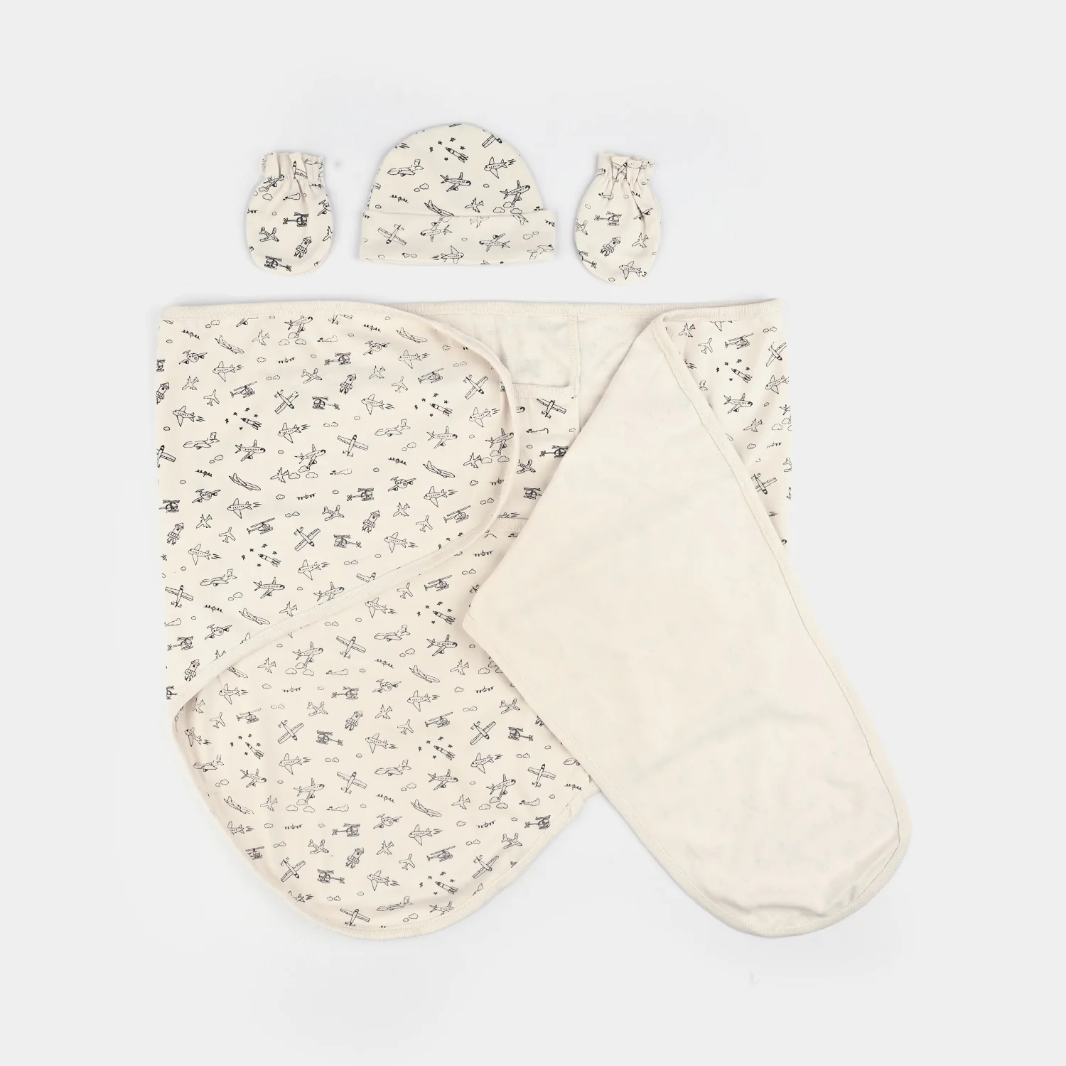 Infant Big Swaddle with Cap & Mittens