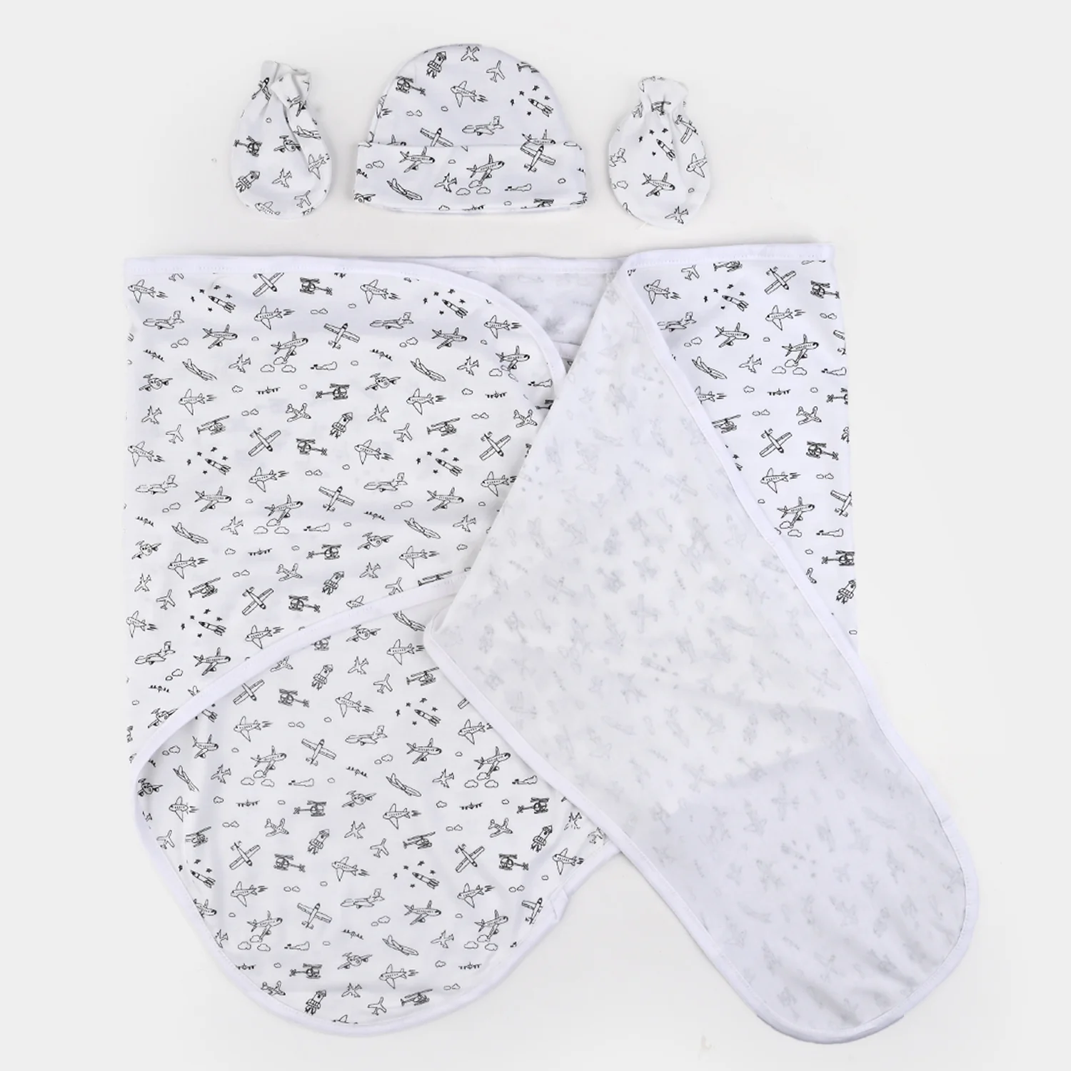 Infant Big Swaddle with Cap & Mittens