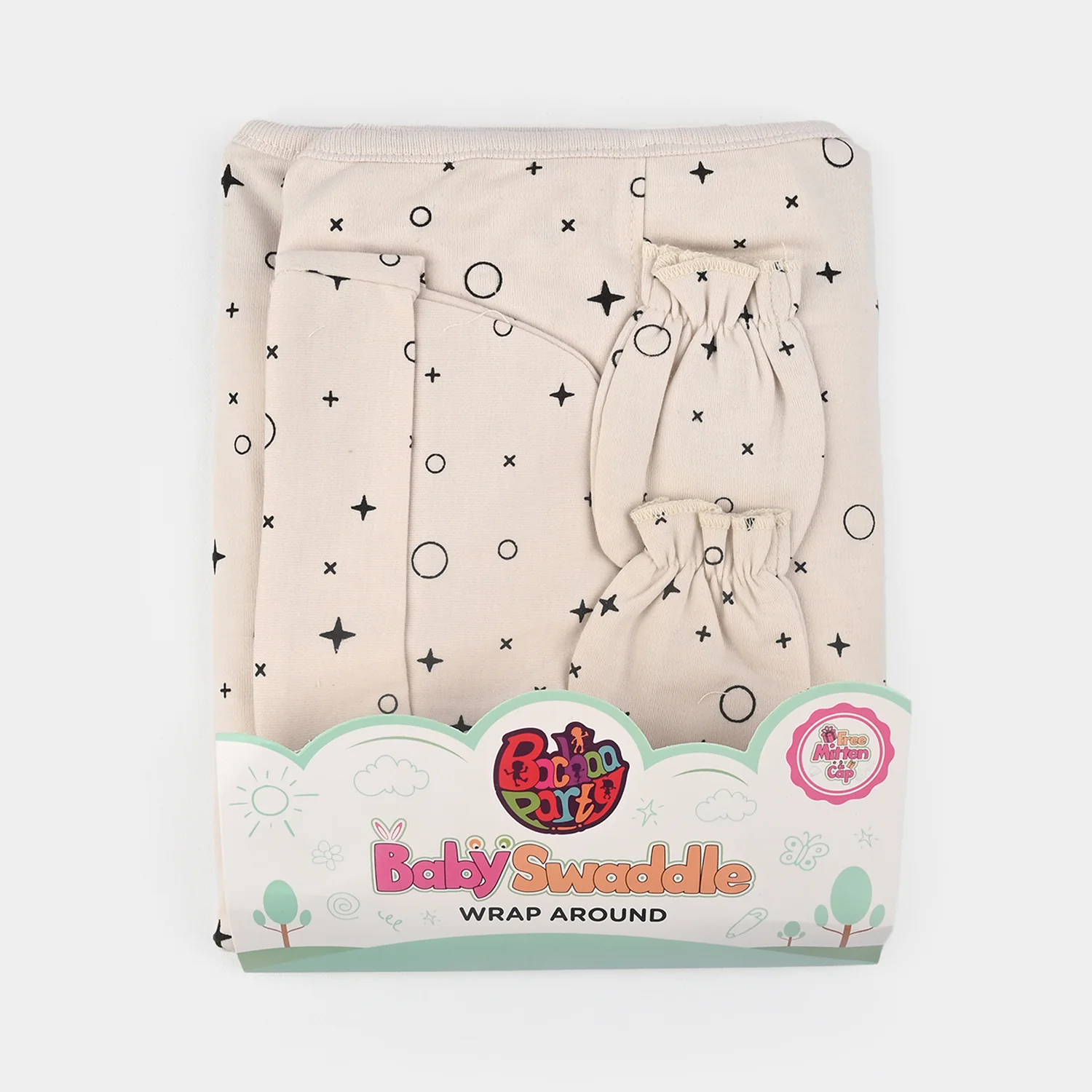 Infant Big Swaddle with Cap & Mittens - Image 3