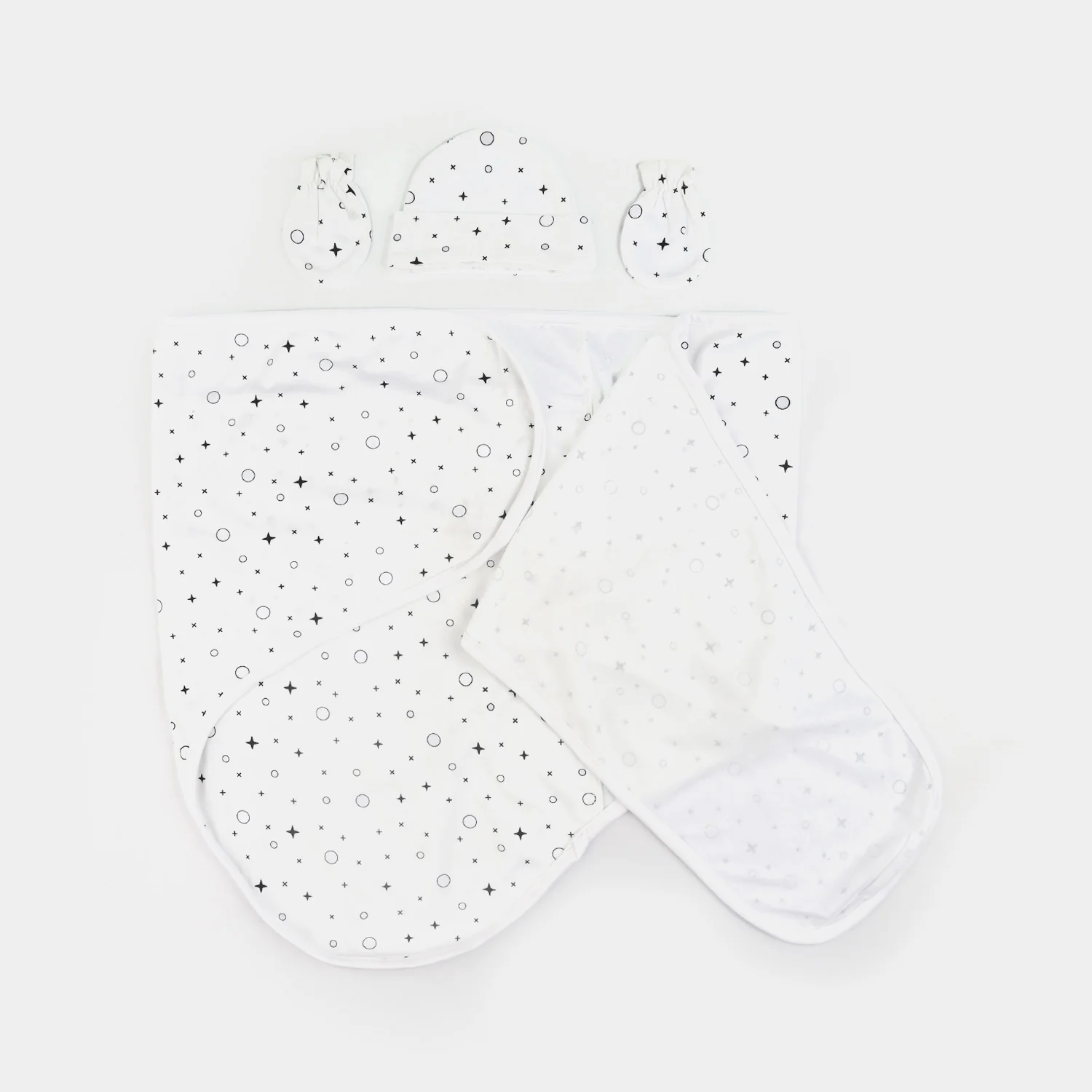 Infant Big Swaddle with Cap & Mittens