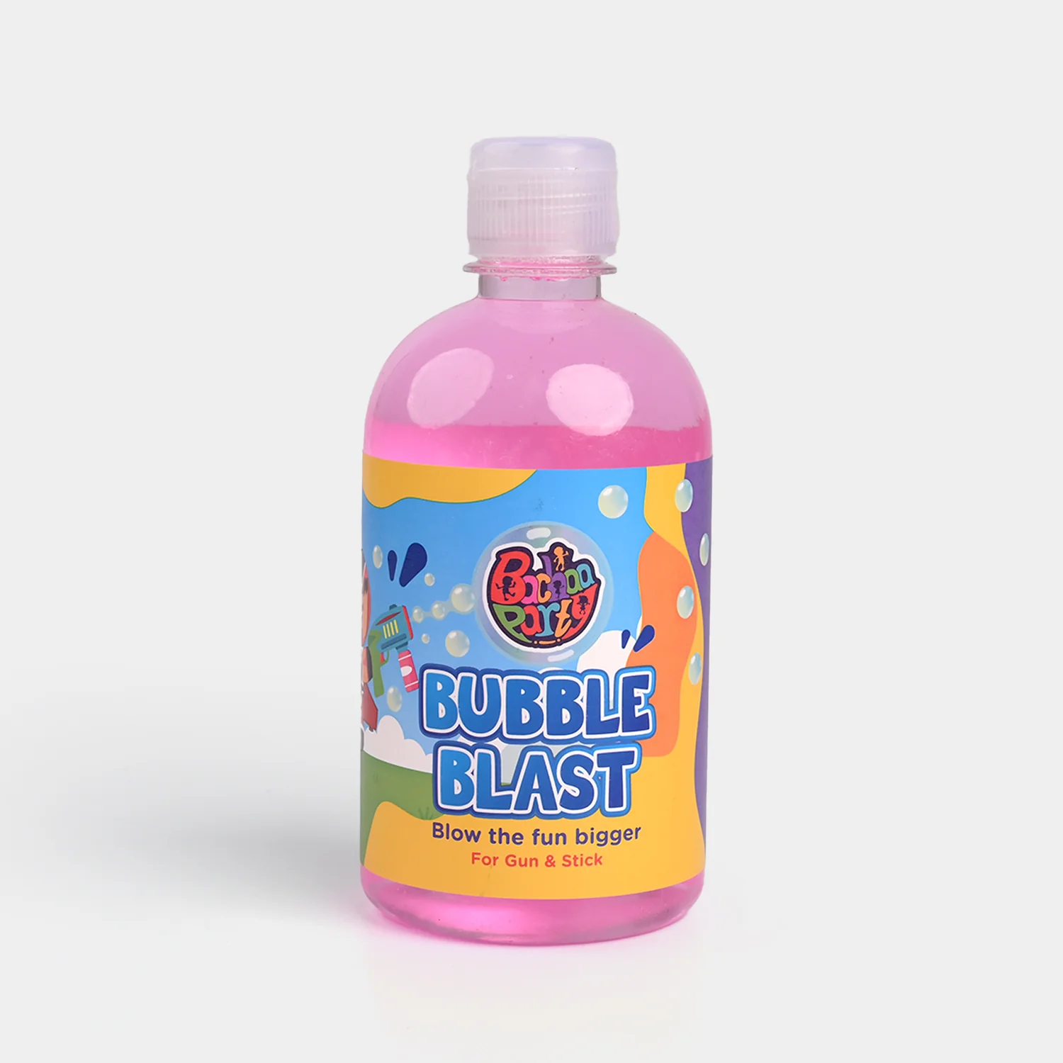 Bubble Liquid Bottle 500ml Pink - Image 2