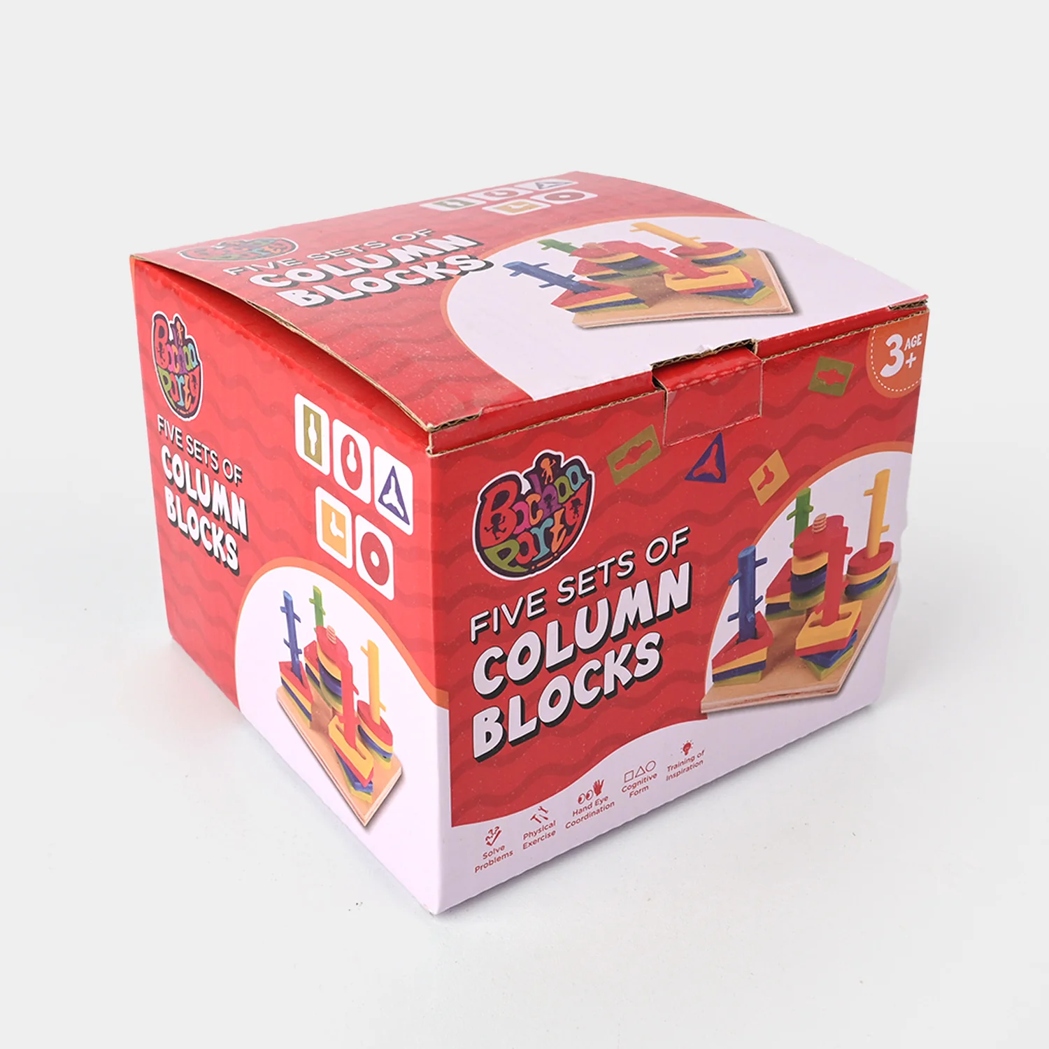 Five Sets of Column Blocks – Educational Wooden Shape - Image 3
