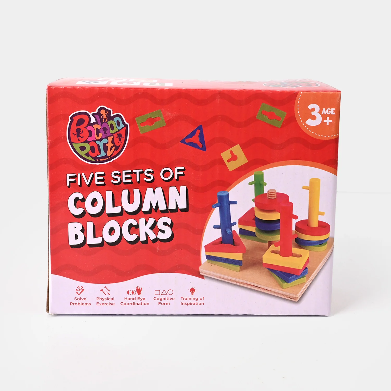 Five Sets of Column Blocks – Educational Wooden Shape - Image 5