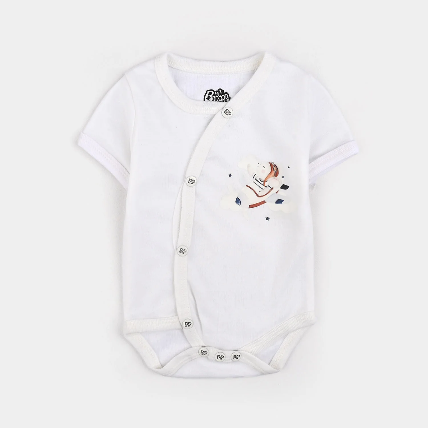 Pack Of 3 Infant Unisex Cotton Cut Design Rompers Set - Image 2