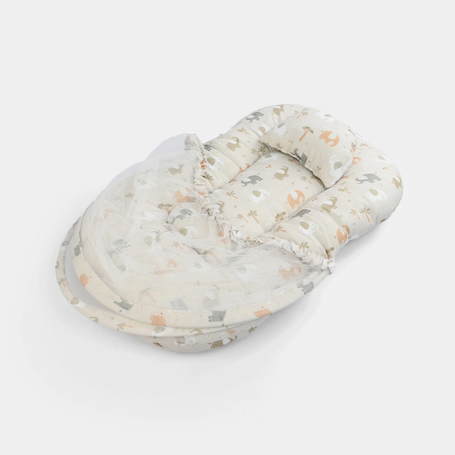 Infant Umbrella Bed (With Mosquito Net) - White