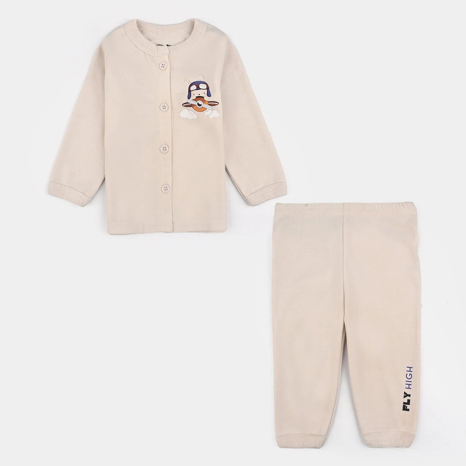 Infant Unisex Cotton Jabla Pajama Suit