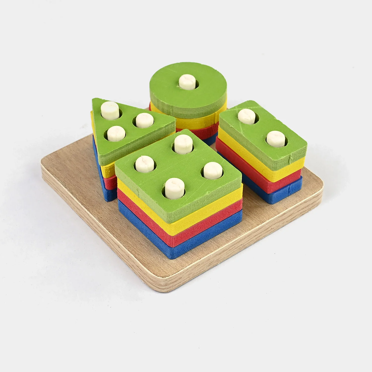 Multi Shape Building Blocks Wooden Toy