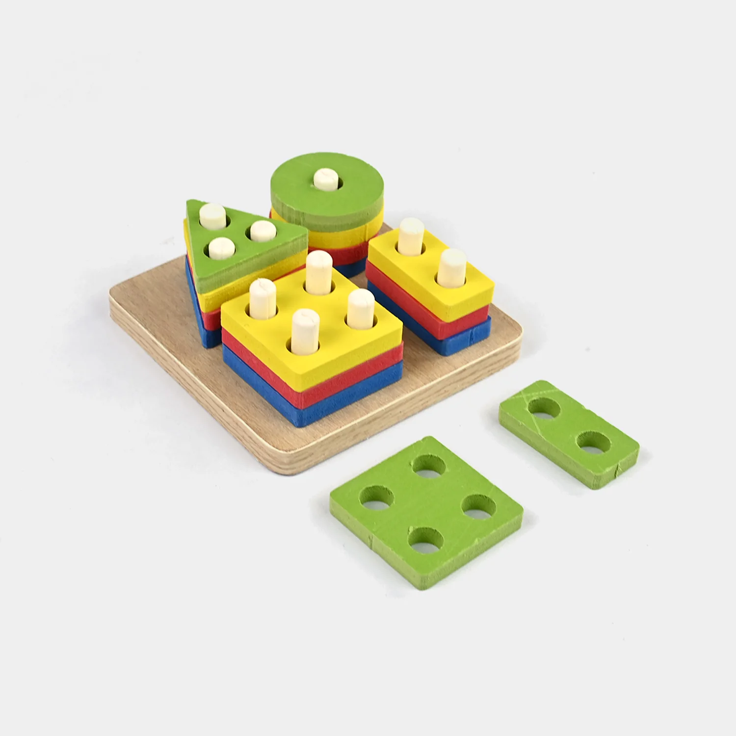 Multi Shape Building Blocks Wooden Toy - Image 2