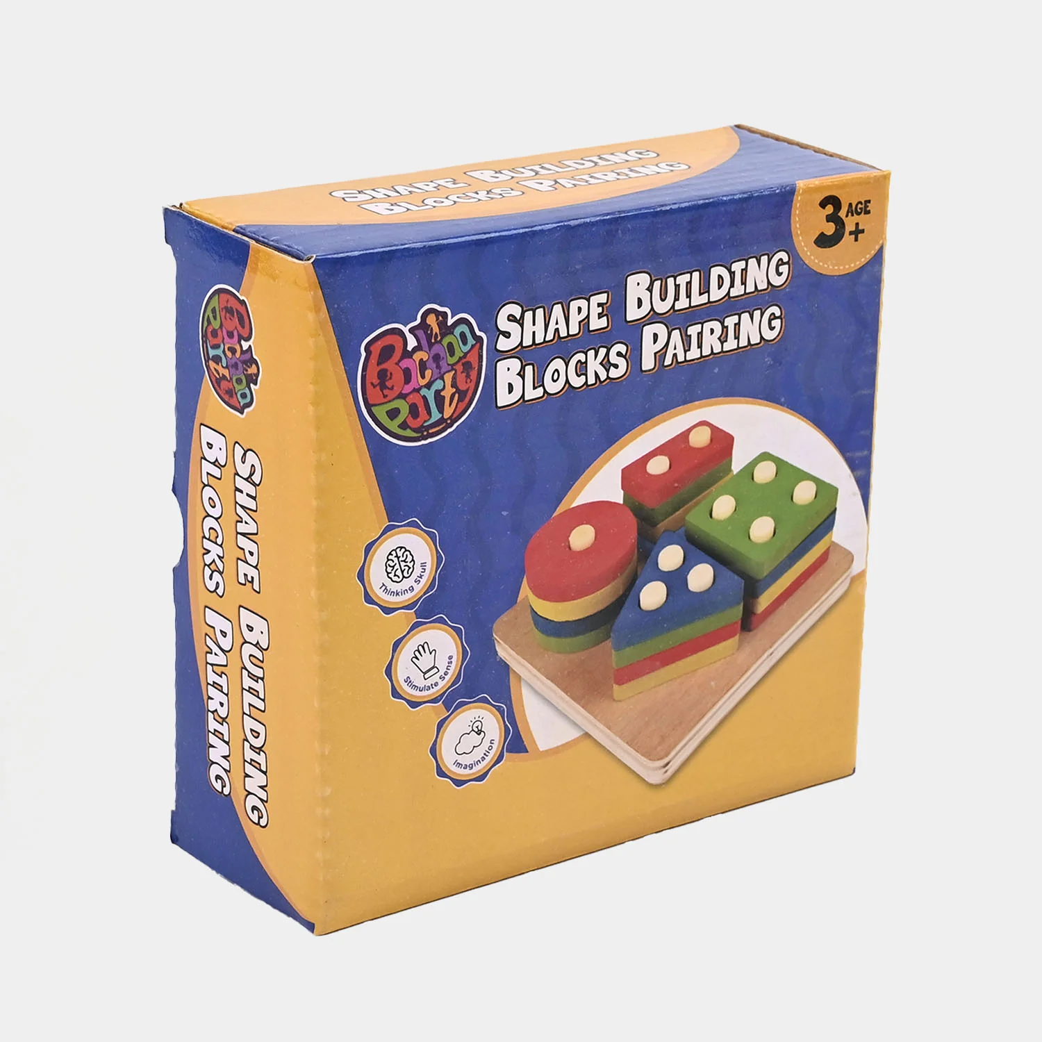 Multi Shape Building Blocks Wooden Toy - Image 3