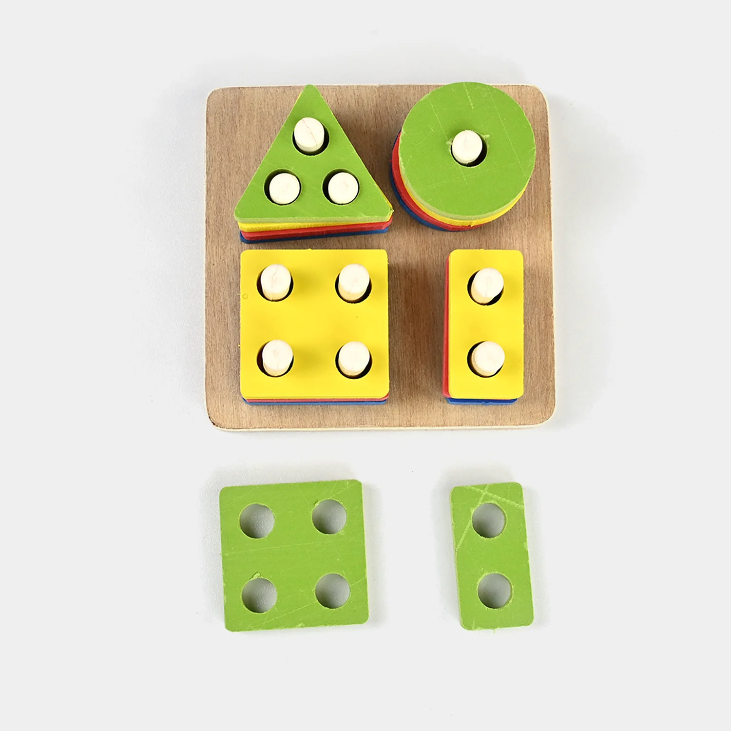 Multi Shape Building Blocks Wooden Toy - Image 4