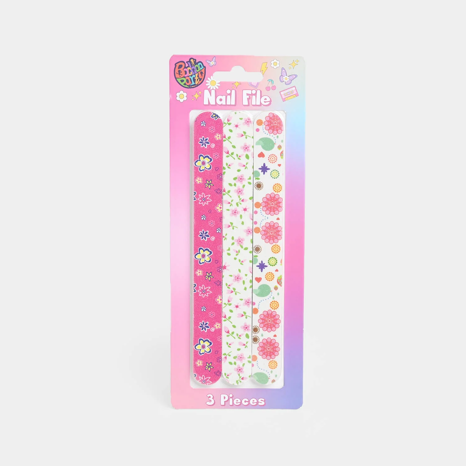 Nail File Set Pack of 3 - Assorted Designs