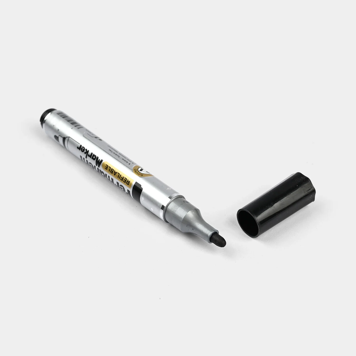 Black Permanent Marker (Refillable) - Image 2