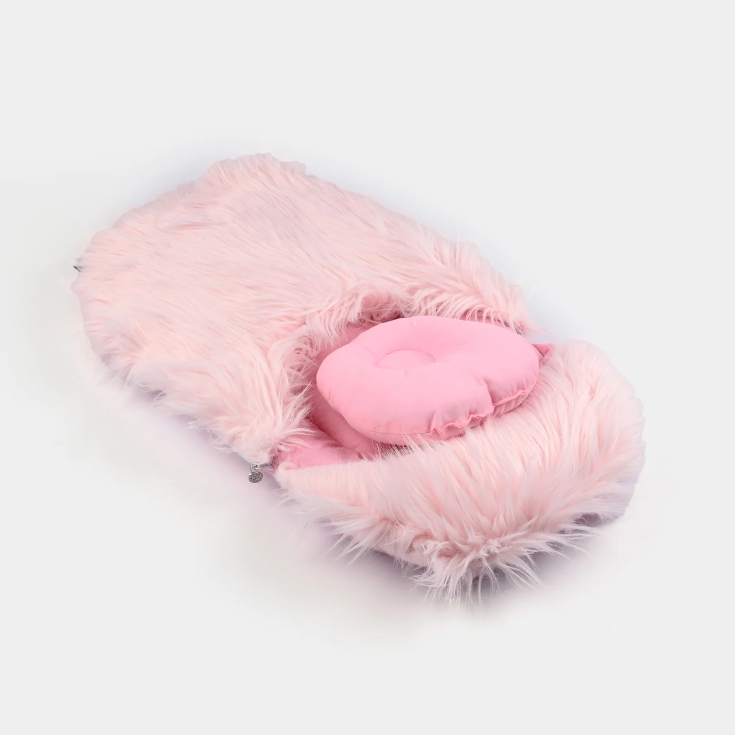 Baby Carry Nest  Soft Plush Newborn Sleeping Bag (Pink) - Image 2