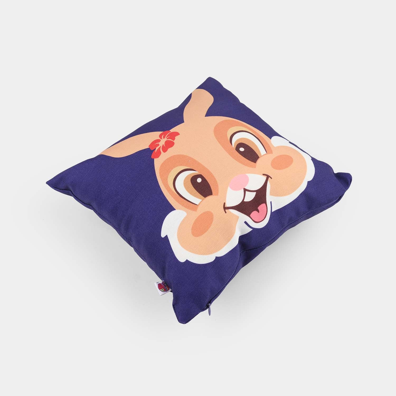 Printed Cushion Blue Bunny - Image 2