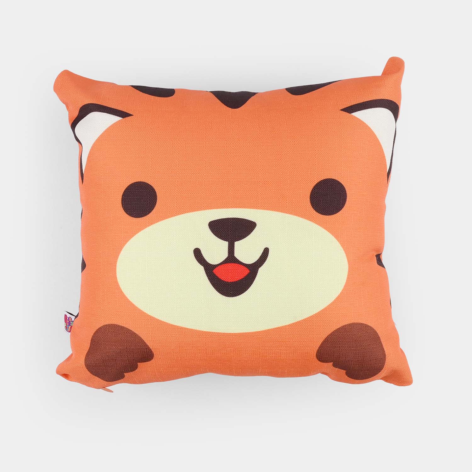 Printed Cushion Orange Tiger Kid