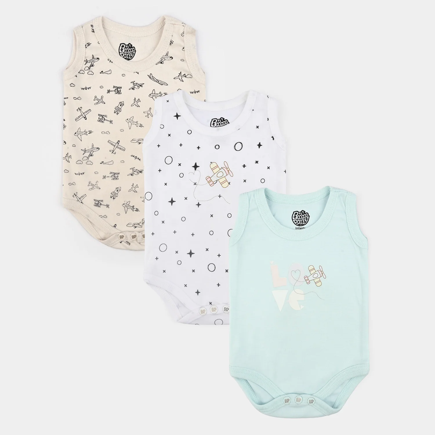 Infant Unisex Sando Set (Pack of 3)
