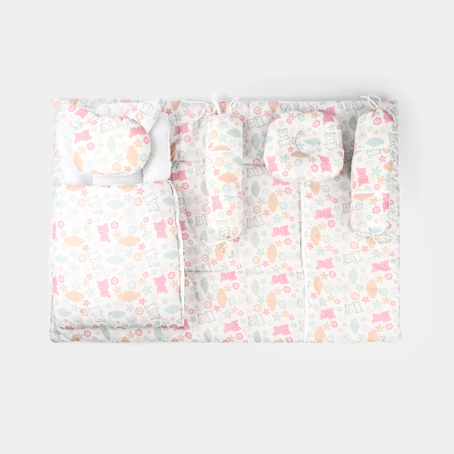 Baby Care Carry Nest 6 Pcs Set - Cats