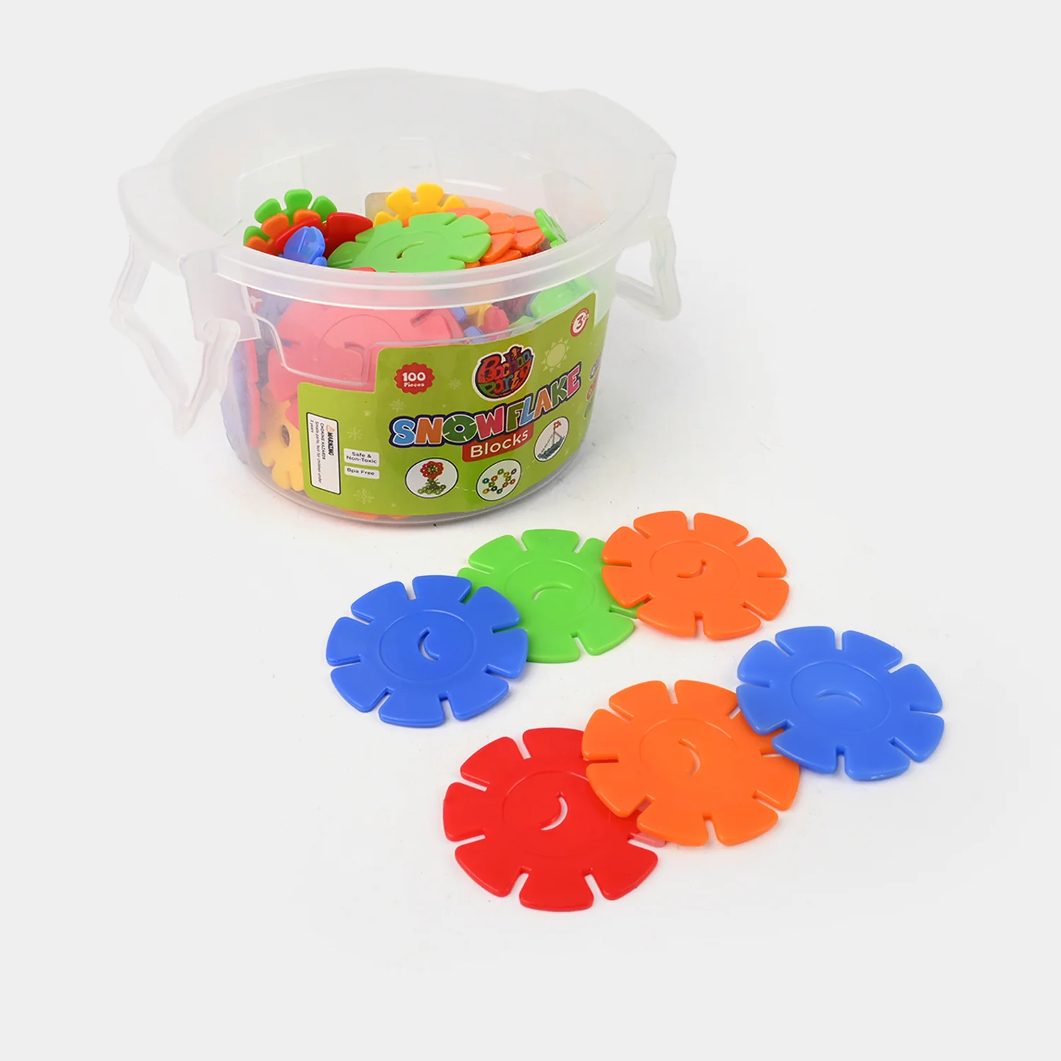 Snowflake Blocks 100PCs For Kids
