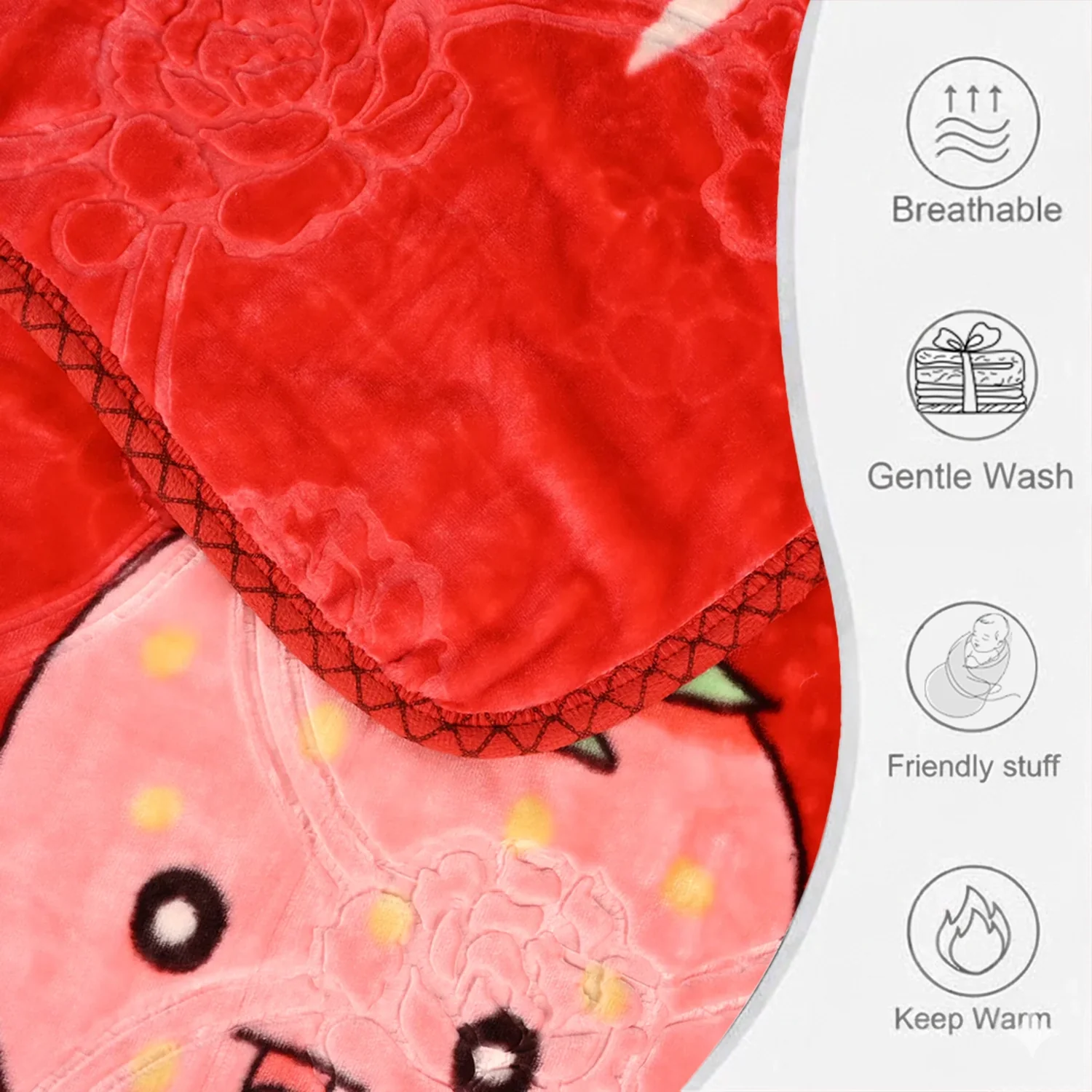 Baby Blanket Embossed Design | 80x110 - Image 2