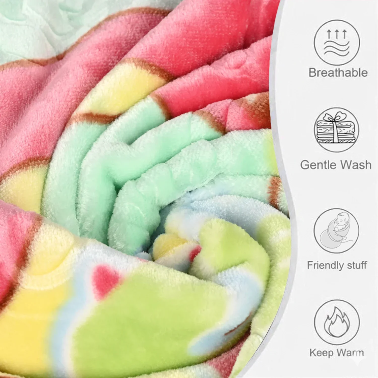 Baby Blanket Embossed Design | 80x110 - Image 2