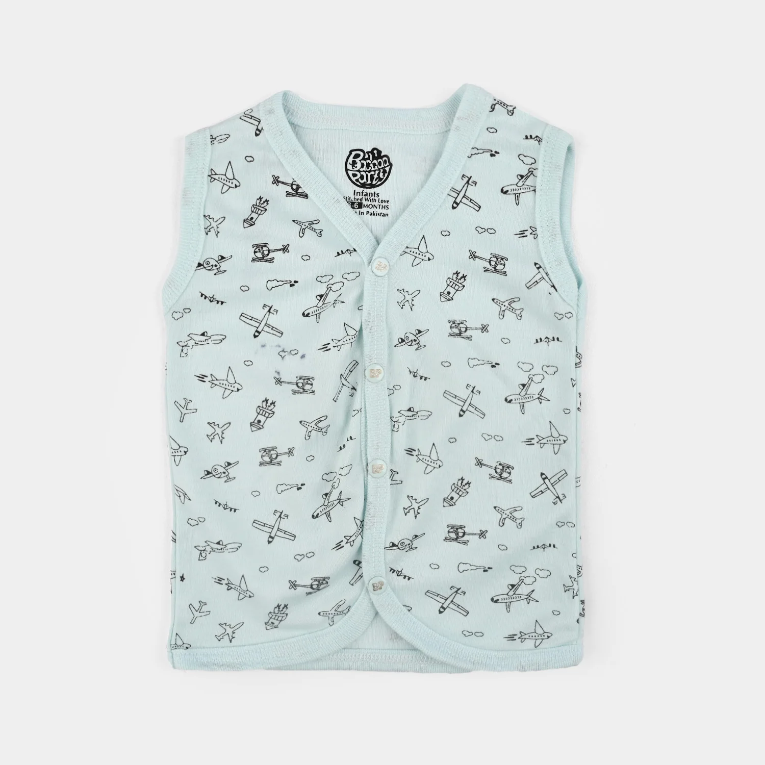 Pack Of 3 Infant Baby Unisex Cotton Vest Sando Set - Image 4