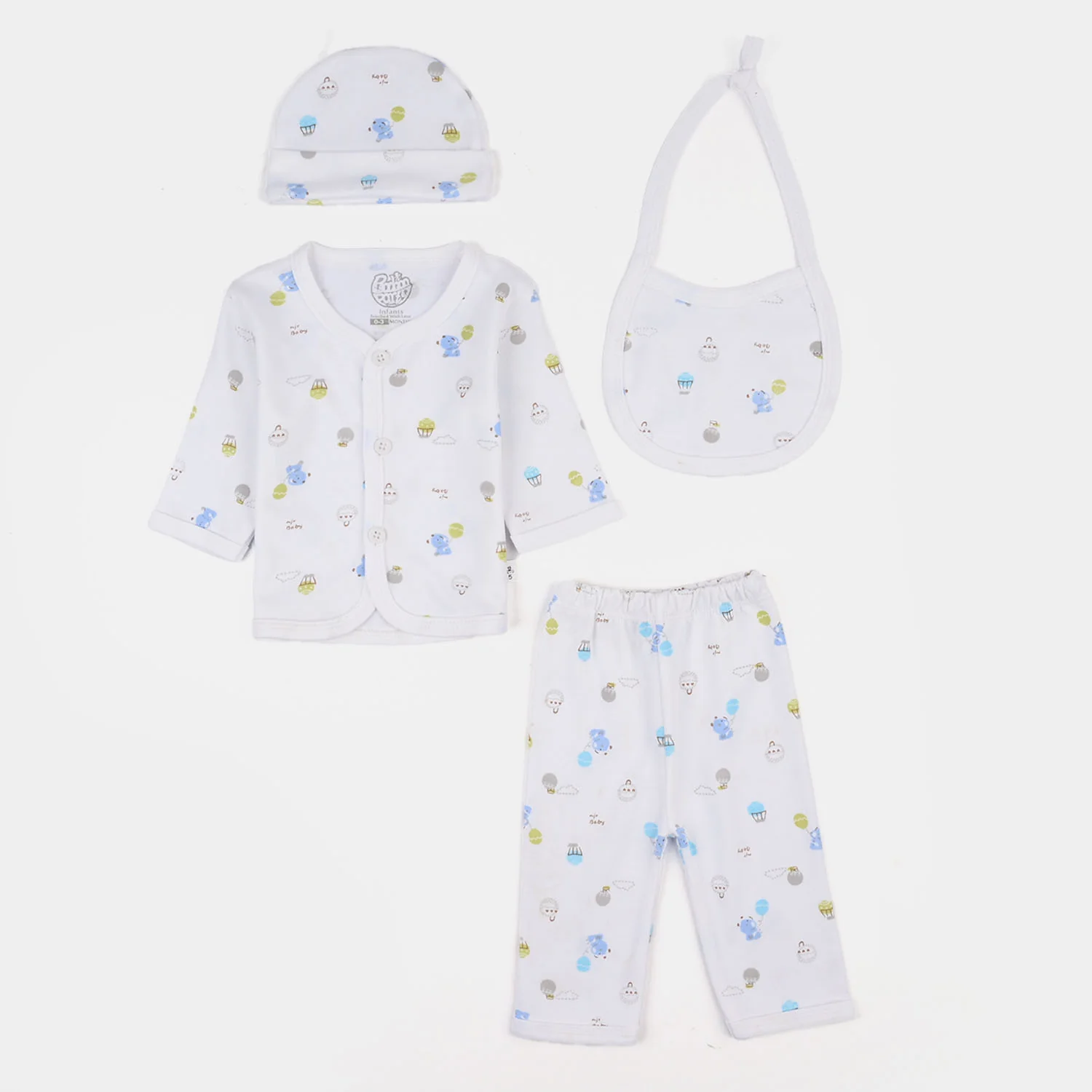 Infant Unisex Winter Suit 4Pcs Basket Ball-Blue