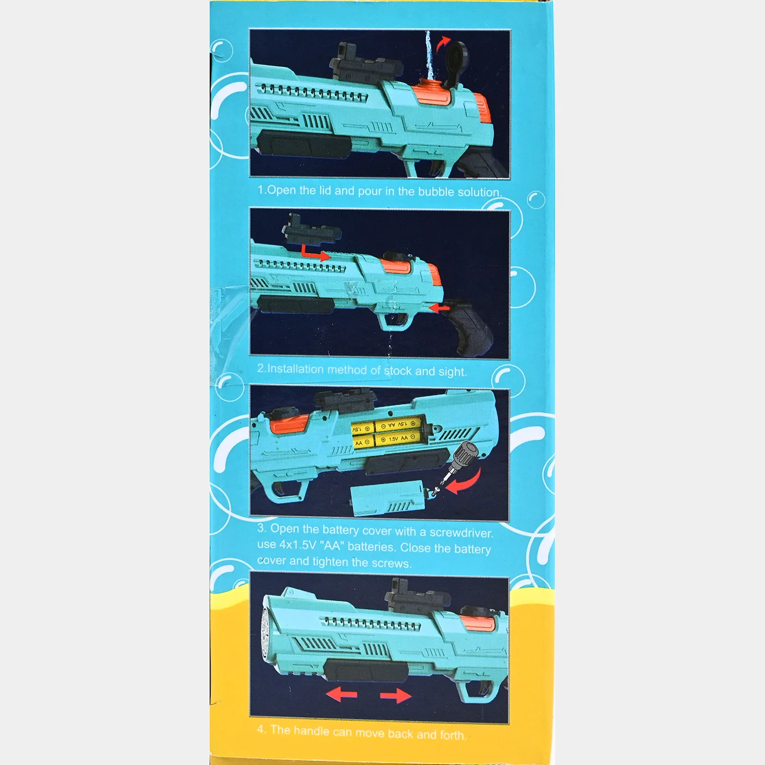 Automatic 10-Hole Bubble Blaster – Endless Bubble Fun - Image 9