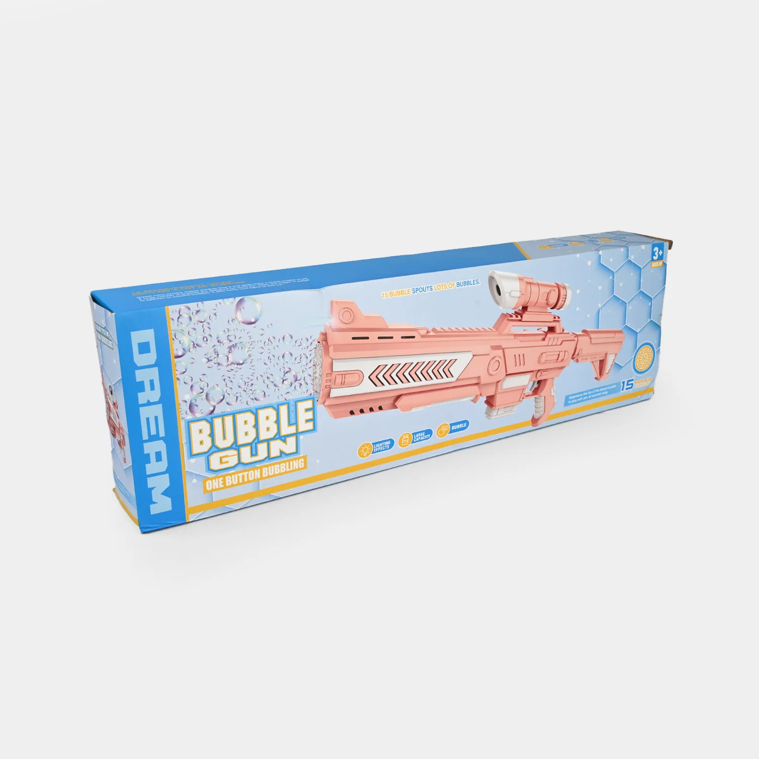 Electric One-Button Automatic Bubble Machine Blaster with Light - Image 3