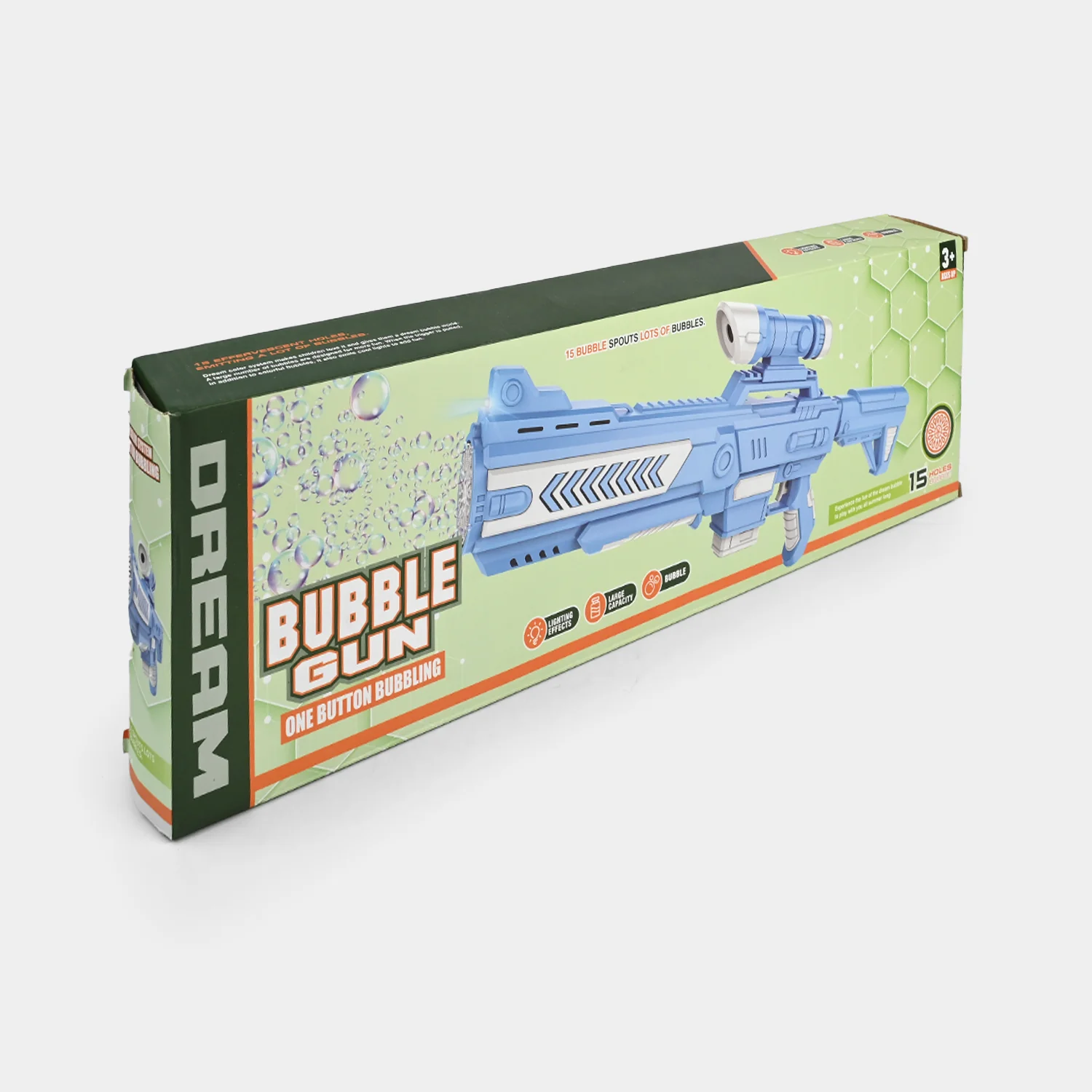 Electric One-Button Automatic Bubble Machine Blaster with Light - Image 3