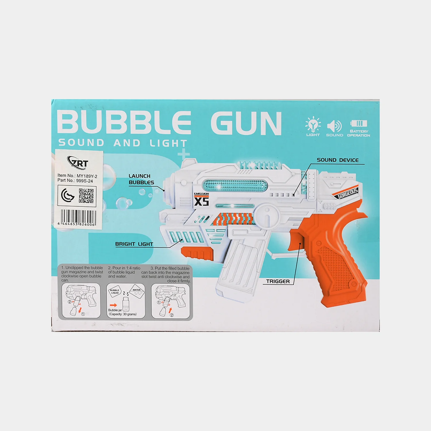 Bubble Blaster Toy With Sound & Light For Kids - Image 8