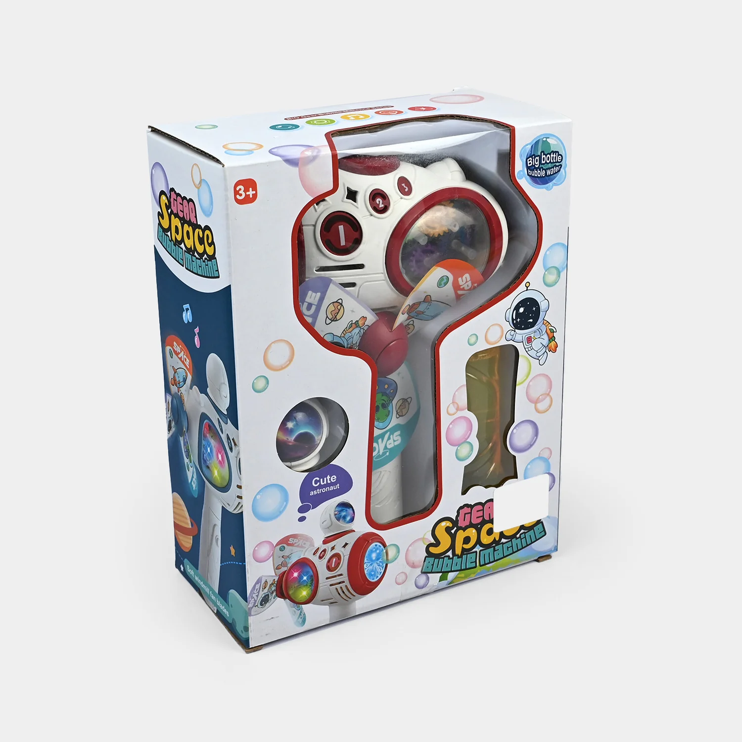 Bubble Machine Automatic Gear Sound And Light Machine Space Astronaut Toy - Image 3